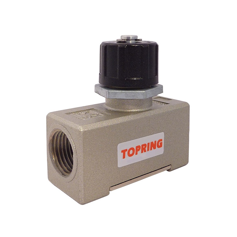 Aluminum flow control needle valve 3/8 F-NPT
