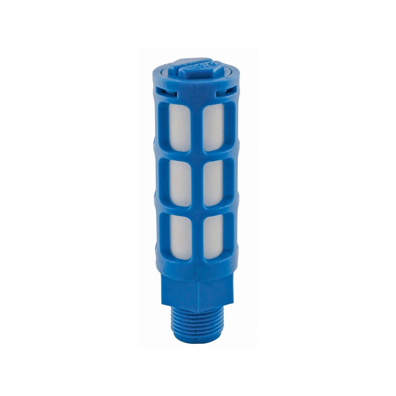 Plastic pneumatic muffler 1/8 M-NPT 25 microns