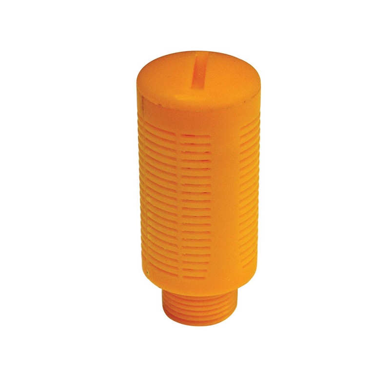 Plastic pneumatic muffler 1/4 M-NPT 60 microns