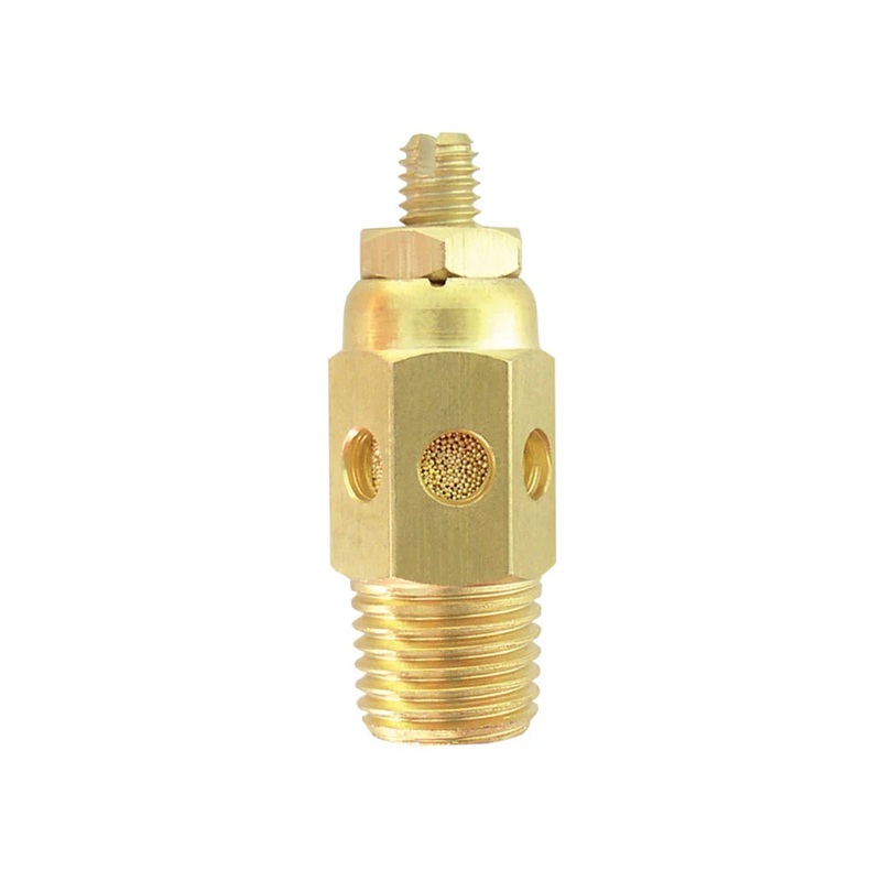 Brass pneumatic muffler 1/8 M-NPT 40 microns with regulator