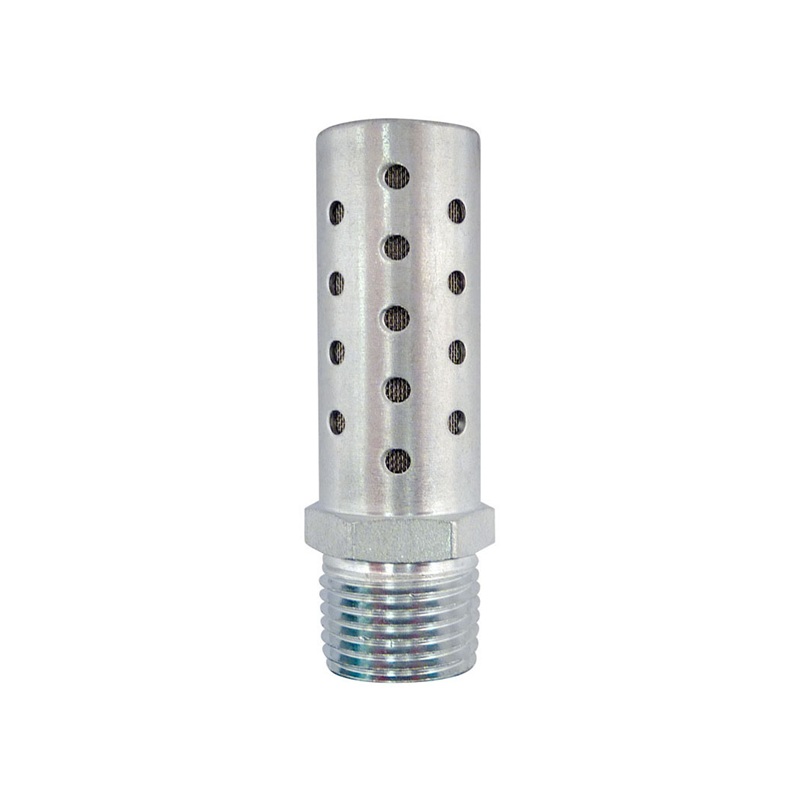 Steel pneumatic muffler 1/8 M-NPT 50 microns