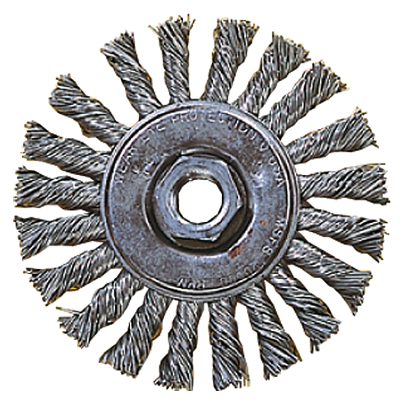 CIRCULAR BRUSH KNOTTED 6X1/2X5/8 STEEL