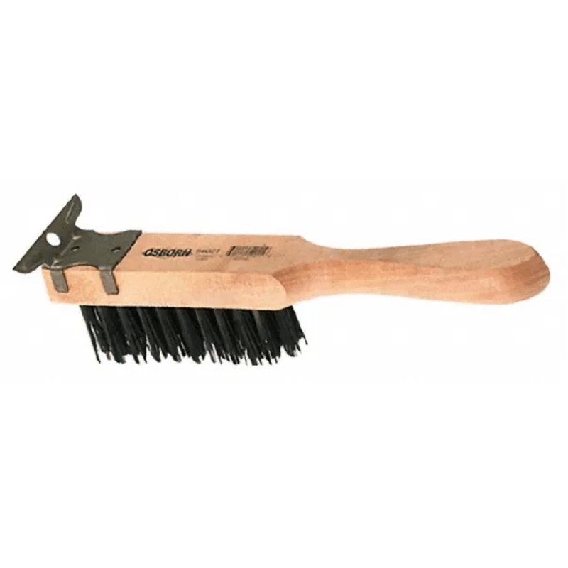 BROSSE AVEC GRATTOIR 4 X 11 ACIER