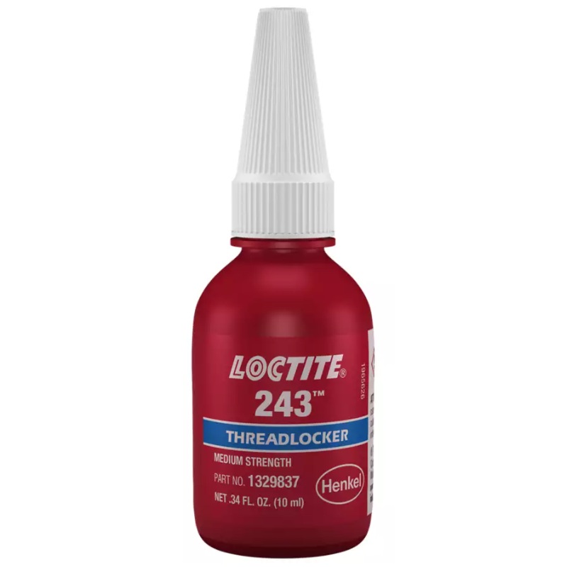 LOCTITE® 243™ blue medium strength primerless threadlocker (10 mL bottle)