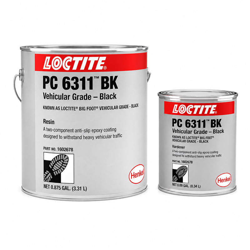 LOCTITE® PC 6311™ BK black vehicular grade anti-slip epoxy coating (3.78 L container)