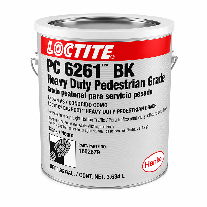 LOCTITE® BIG FOOT® PC 6261™ BK black pedestrian grade anti-slip epoxy coating (3.63 L container)