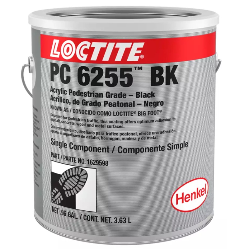 LOCTITE® BIG FOOT® PC 6255™ BK black pedestrian grade anti-slip acrylic coating (3.63 L container)
