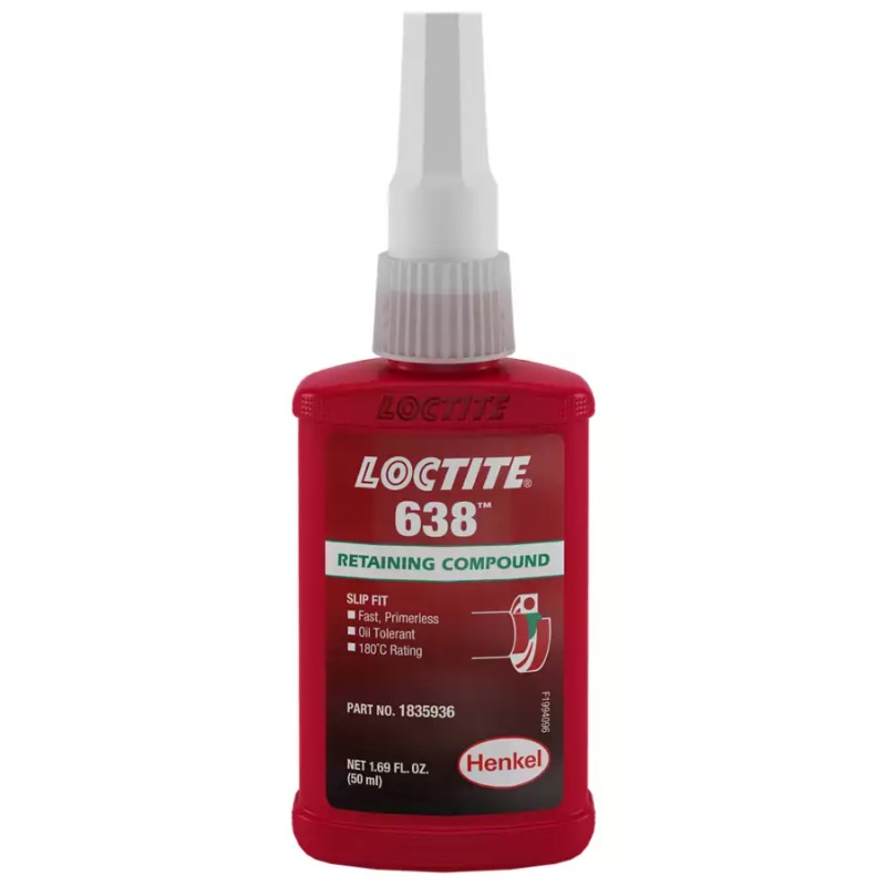 LOCTITE® 638™ primerless high viscosity retaining compound (50 mL bottle)