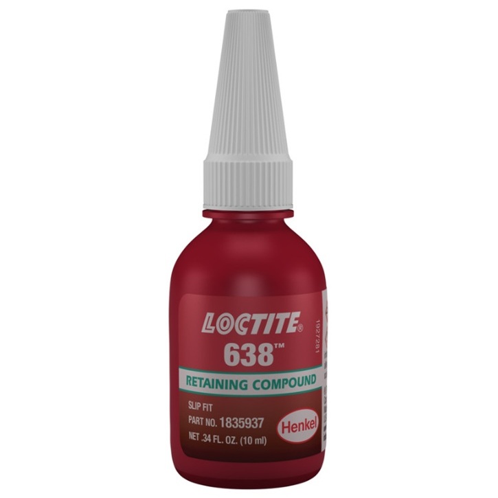 LOCTITE® 638™ primerless high viscosity retaining compound (10 mL bottle)
