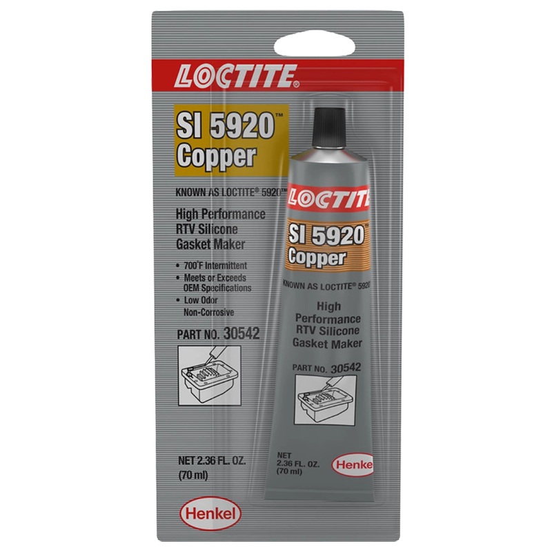 LOCTITE® SI 5920™ high performance RTV copper silicone gasket maker (70 mL tube)