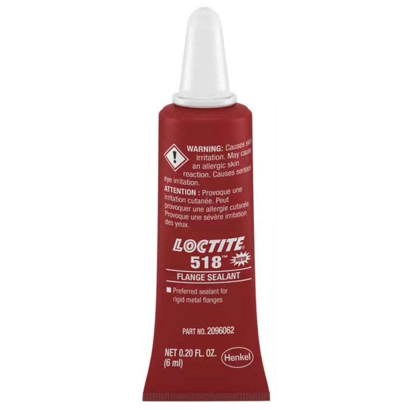 LOCTITE® 518™ semi-flexible sealant for rigid flanges (6 mL tube)