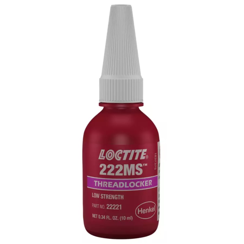 LOCTITE® 222MS™ purple low strength threadlocker (10 mL bottle)