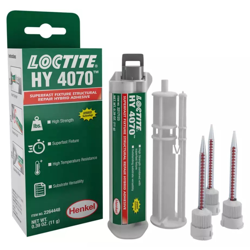 LOCTITE® HY 4070™ moisture and temperature resistant structural adhesive (11 g dual cartridge)