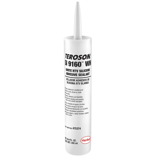 LOCTITE® TEROSON® SI 9160™ WH white non-sagging RTV silicone adhesive sealant (300 mL cartridge)