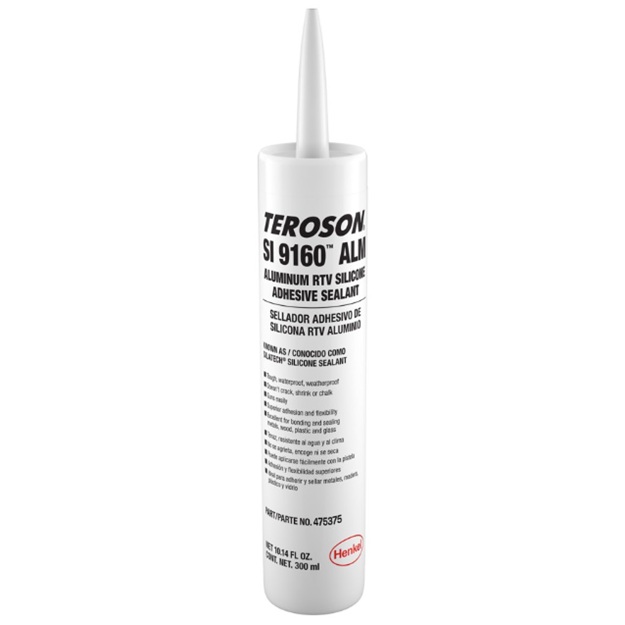 LOCTITE® TEROSON® SI 9160™ ALM aluminum non-sagging RTV silicone adhesive sealant (300 mL cartridge)