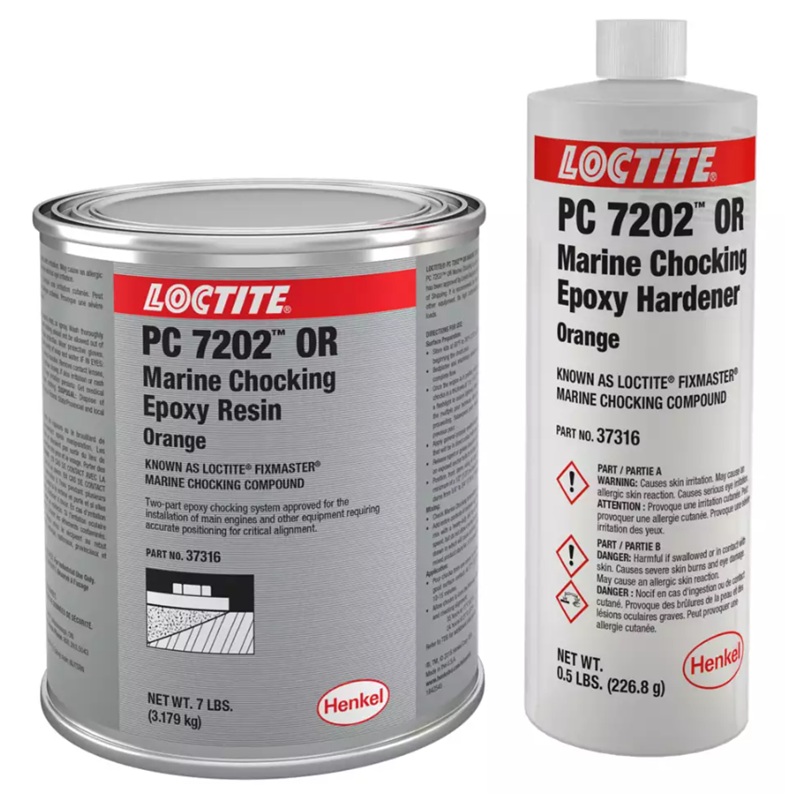 LOCTITE® FIXMASTER® PC 7202™ marine chocking epoxy resin (3.18 kg container)