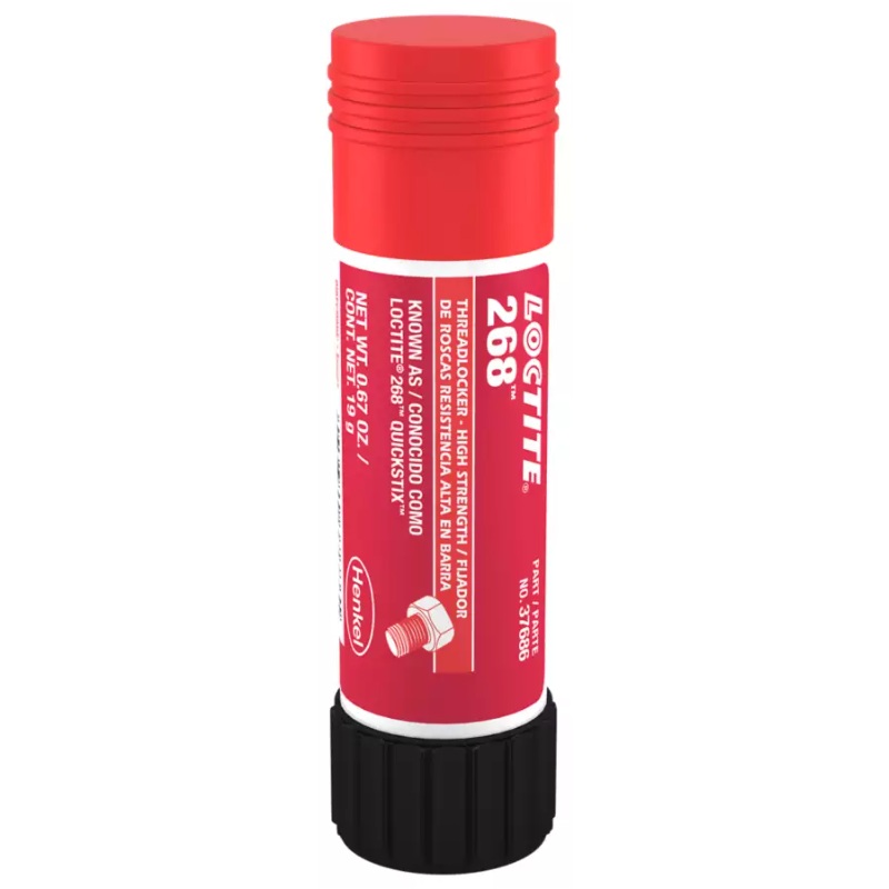 LOCTITE® QUICKSTIX® 268™ red high strength threadlocker (19 g stick)