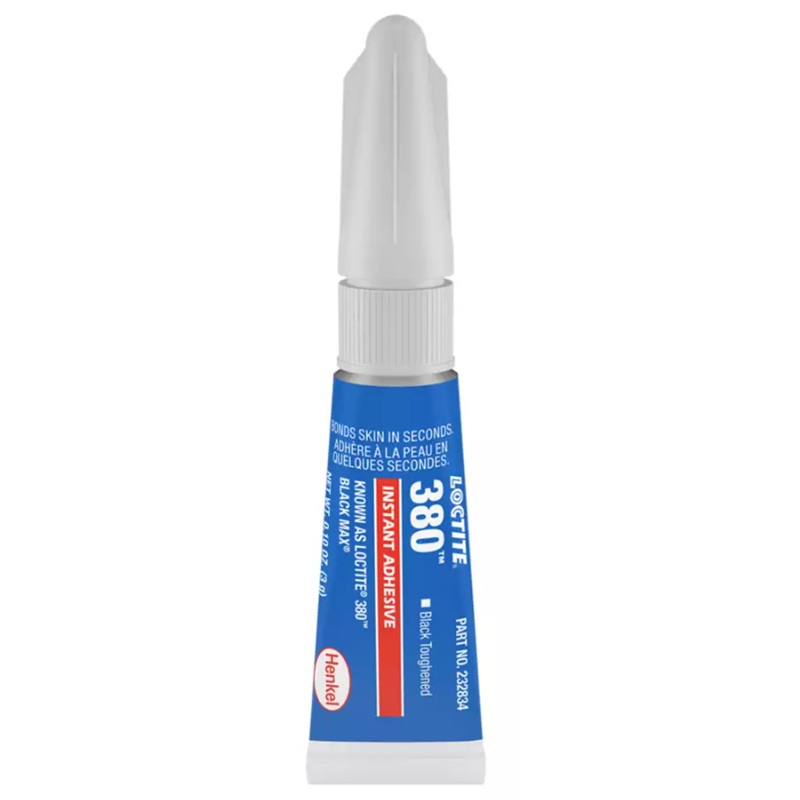 LOCTITE® BLACK MAX® 380™ instant adhesive for close fitting parts (3 g tube)