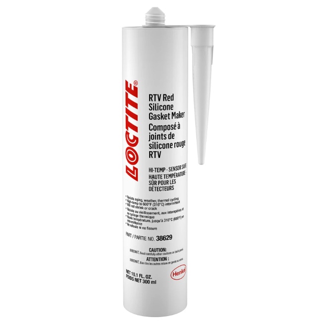 LOCTITE® SUPERFLEX® SI 596™ RD red high temperature RTV silicone adhesive sealant (300 mL cartridge)