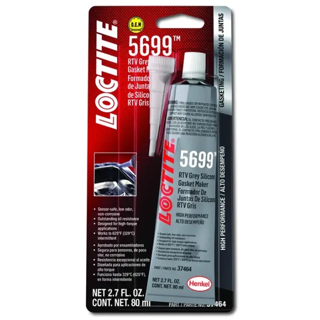 LOCTITE® SI 5699™ chemical resistant RTV silicone gasket maker (80 mL tube)