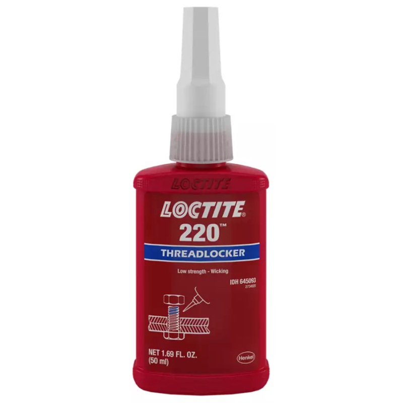 LOCTITE® 220™ blue wicking grade low strength threadlocker (50 mL bottle)