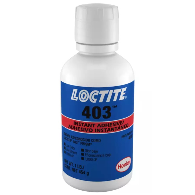 LOCTITE® PRISM® 403™ low-bloom and low-odour instant adhesive (454 g bottle)