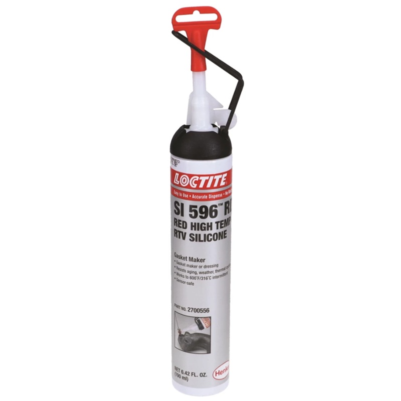 LOCTITE® SUPERFLEX® SI 596™ RD red high temperature RTV silicone adhesive sealant (190 mL cartridge)