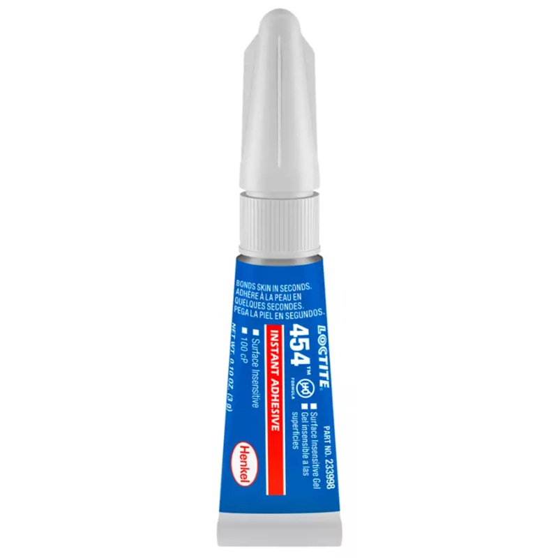 LOCTITE® 454™ fast-fixturing instant adhesive gel (3 g tube)