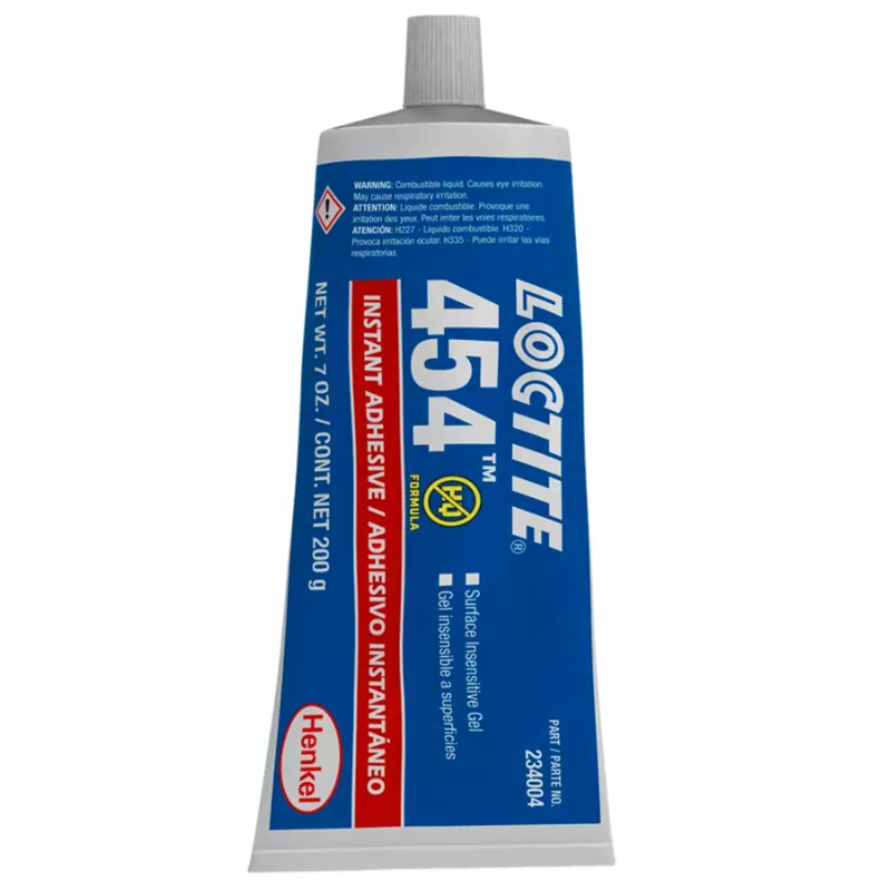 LOCTITE® 454™ fast-fixturing instant adhesive gel (200 g tube)