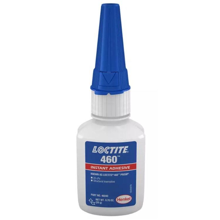 LOCTITE® PRISM® 460™ low-bloom adhesive for medical device assembly (20 g bottle)