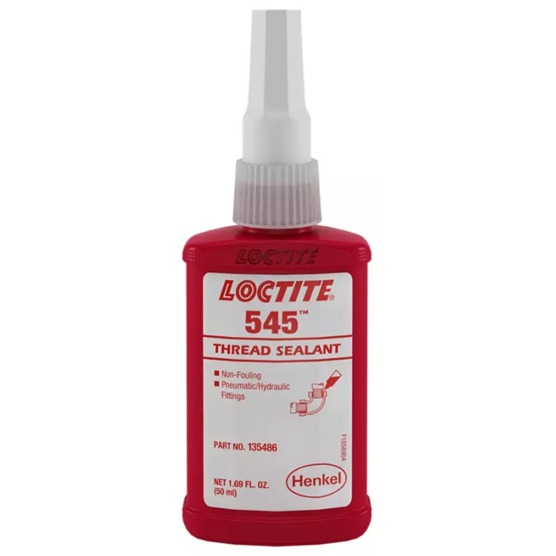 LOCTITE® 545™ high-lubricity thread sealant for hydraulic and pneumatic fittings (50 mL bottle)