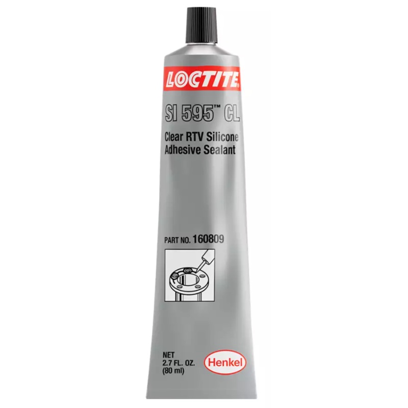 LOCTITE® SUPERFLEX® SI 595™ clear general purpose RTV silicone adhesive sealant (80 mL tube)