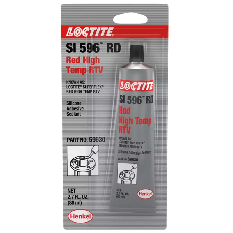 LOCTITE® SUPERFLEX® SI 596™ RD red high temperature RTV silicone adhesive sealant (80 mL tube)