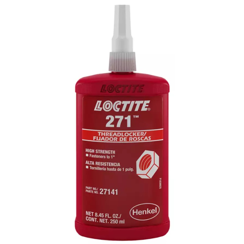 LOCTITE® 271™ red high strength low viscosity threadlocker (250 mL bottle)