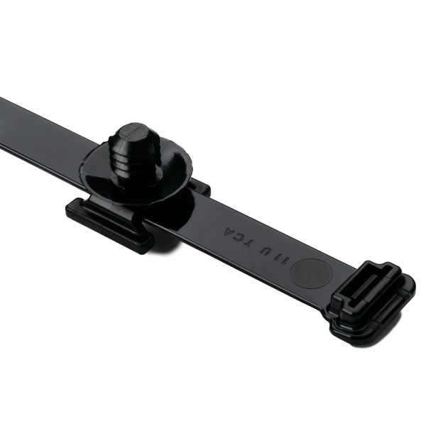 Attaches pour câbles 2 morceaux en nylon noires à embase en sapin 15 po 120 lb