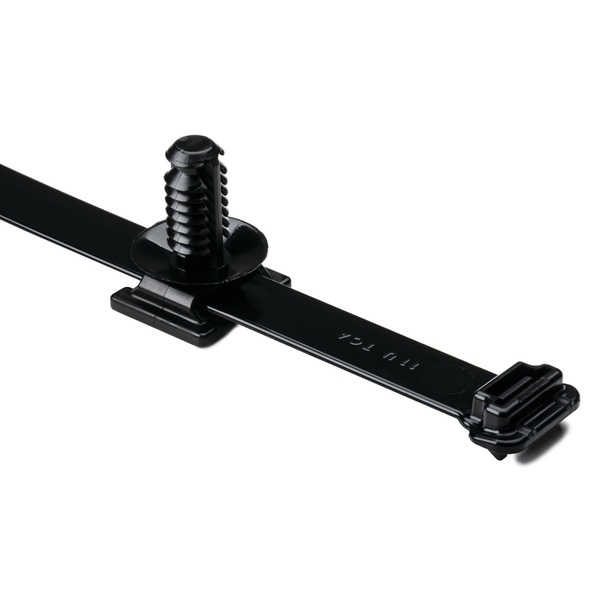 Attaches pour câbles 2 morceaux en nylon noires à embase en sapin 15 po 120 lb