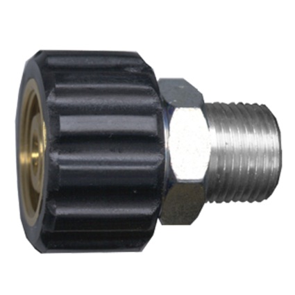 Karcher style pressure wash hose adapter 3/8 M-NPT X M22 X 1.5