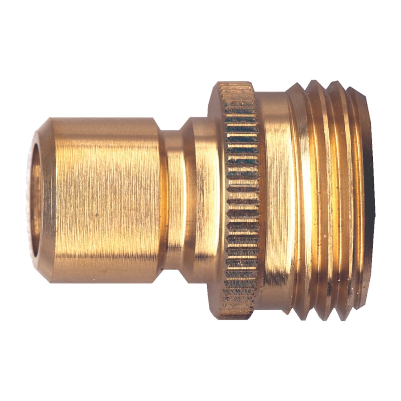 Brass water hose quick disconnect nipple M-GHT
