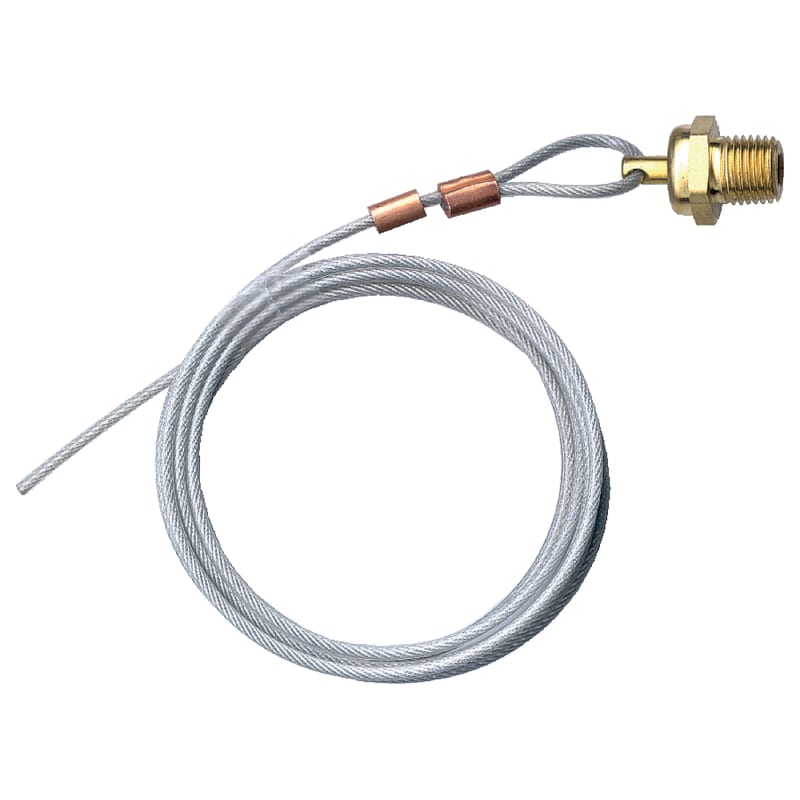 Brass air tank valve 1/4 M-NPT with 60 in pull cable