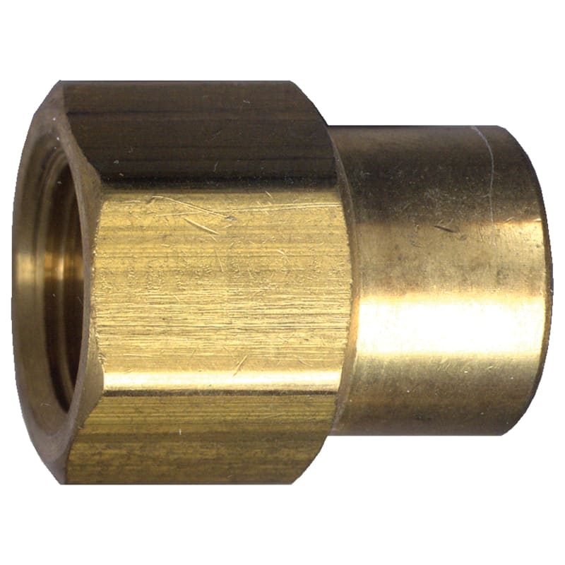 Weatherhead brass straight reducing coupling 3/8 to 1/8 F-NPT