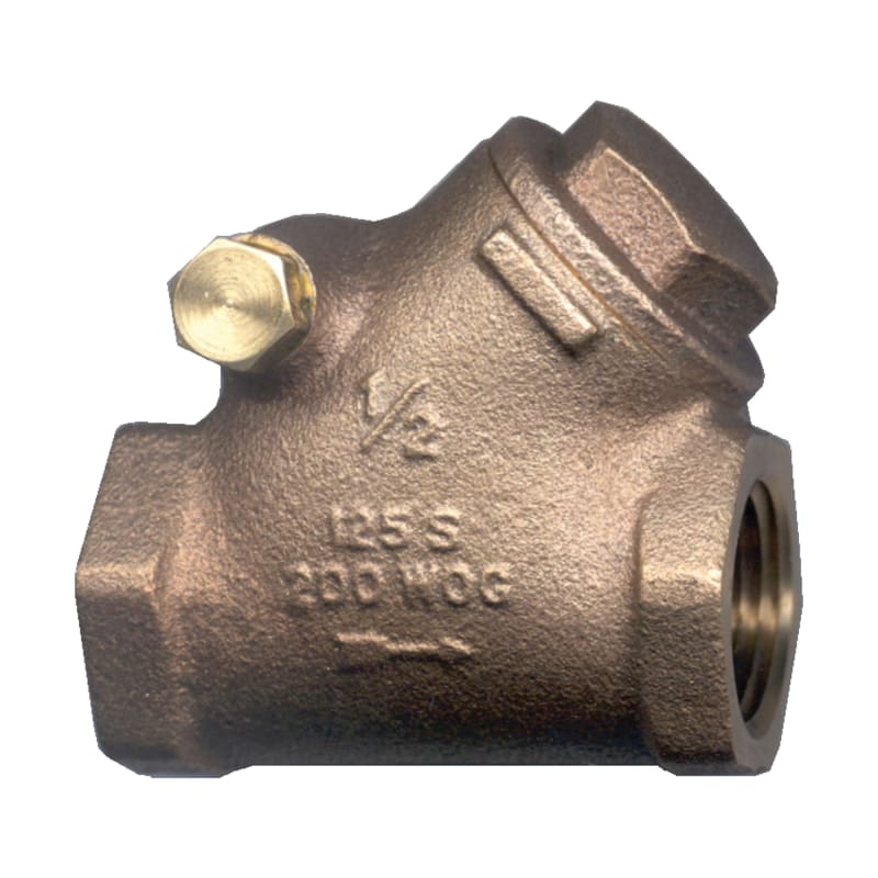Brass one way Y check valve 1 in F-NPT