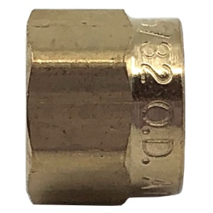 Brass air shift transmission nut 1/8 tube