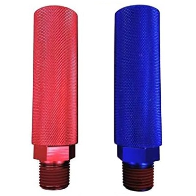 Aluminum red and blue gladhand grips kit