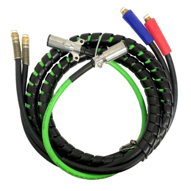 D.O.T. 3-in-1 electrical and air brake lines 3/8 in X 12 ft green ABS
