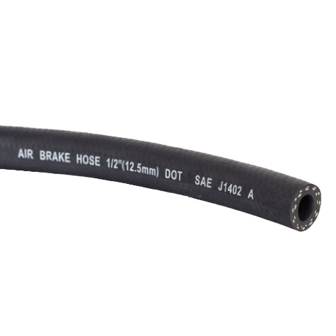 D.O.T. rubber air brake hose 1/2 in X 100 ft (SAE J1402)