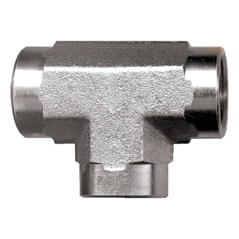 Té en acier 1/8 F-NPT X 1/8 F-NPT X 1/8 F-NPT
