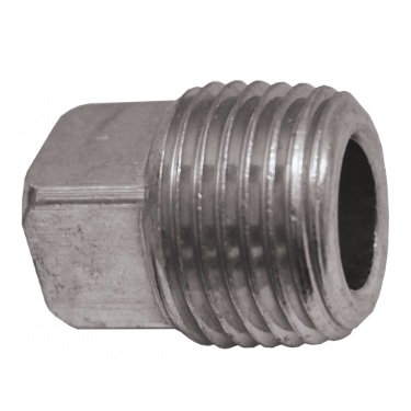 Bouchon mâle en acier tête carrée 1/8 M-NPT