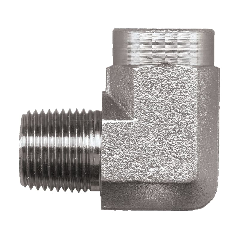 Steel 90 deg elbow 1/8 F-NPT X 1/8 M-NPT