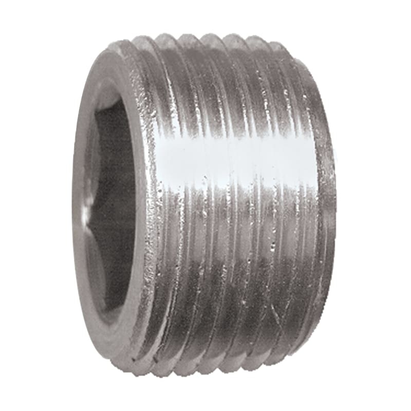 Bouchon mâle en acier à six pans creux 1/8 M-NPT