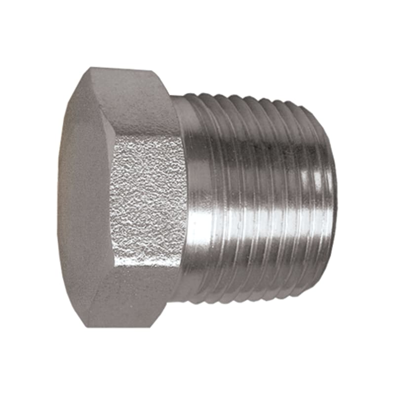 Bouchon mâle en acier tête hexagonale 1/8 M-NPT